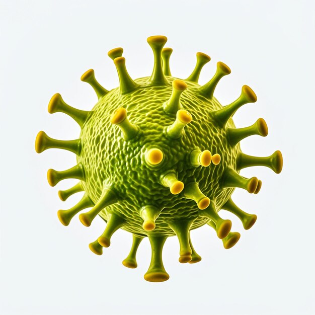 Virus isolated on white background