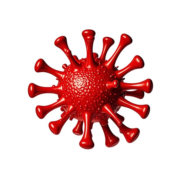 Virus isolated on white background