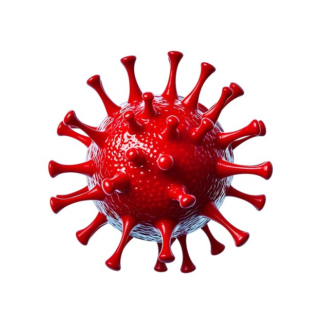 Photo virus isolated on white background