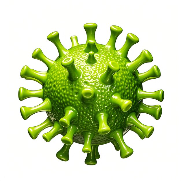 Virus isolated on white background