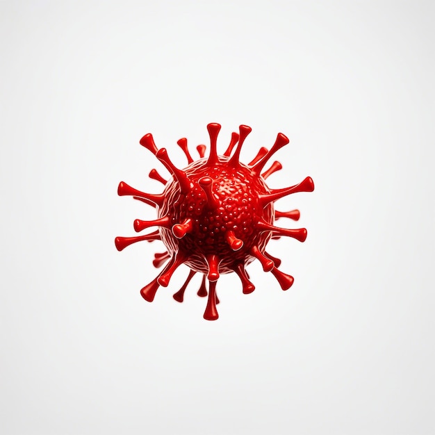 Virus isolated on white background