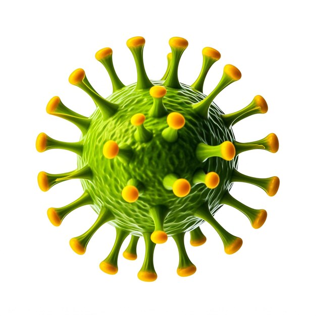 Virus isolated on white background