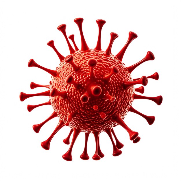 Virus isolated on white background