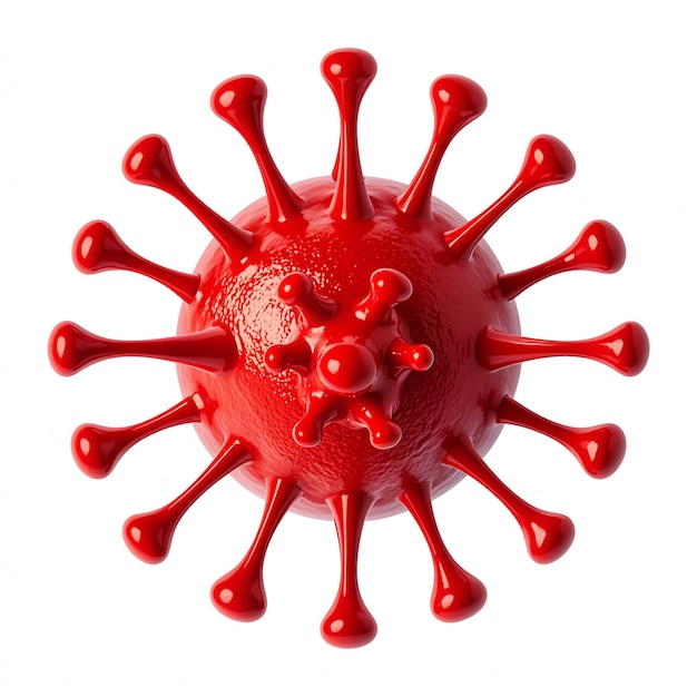 Virus isolated on white background