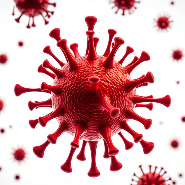 Virus isolated on white background