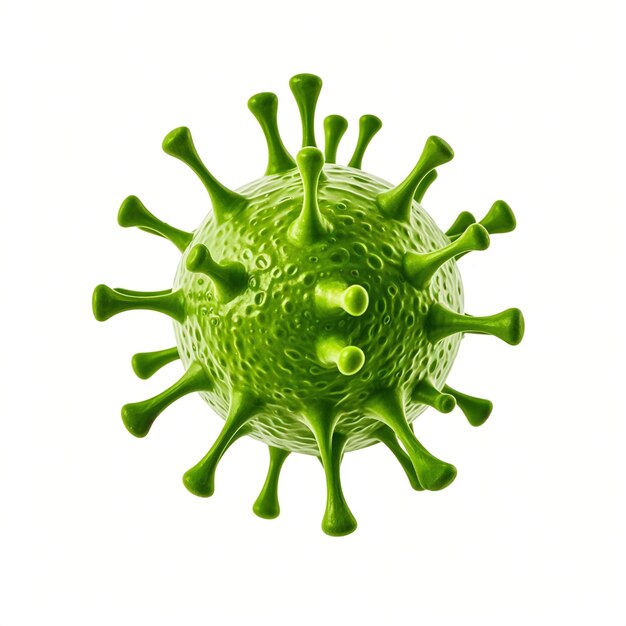 Virus isolated on white background