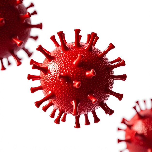 Virus isolated on white background