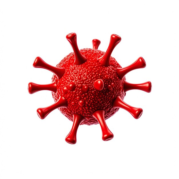 Virus isolated on white background