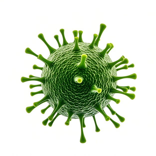 Virus isolated on white background