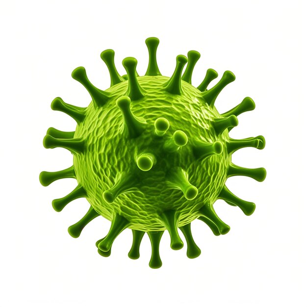 Virus isolated on white background