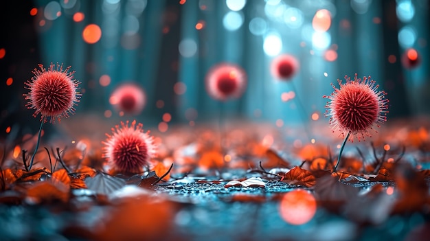 virus photography HD 8K wallpaper Stock Photographic Image