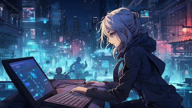 Visions of Anime Fantasies and Cyberpunk Realms