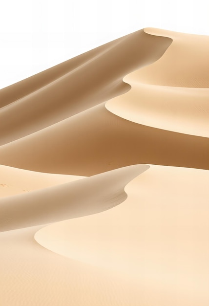 Visual Close up of sand dunes on a white background high quality