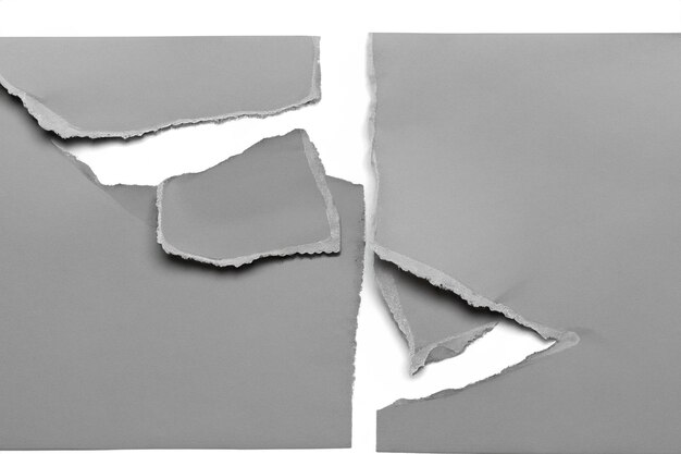 Visual and Conceptual Analysis The Aesthetics of Torn Paper Against a White Background