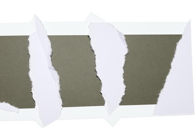 Visual and Conceptual Analysis The Aesthetics of Torn Paper Against a White Background