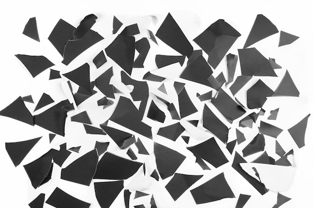 Visual and Conceptual Analysis The Aesthetics of Torn Paper Against a White Background