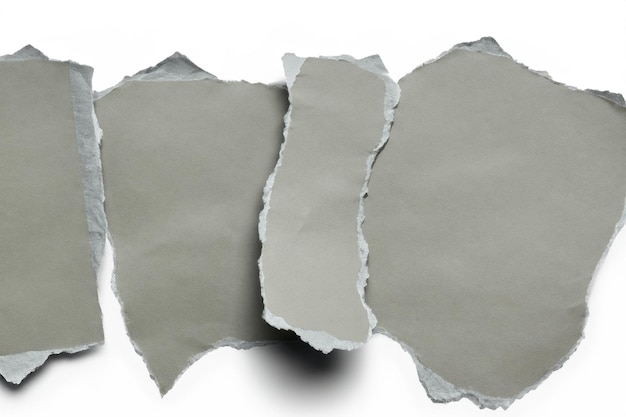 Visual and Conceptual Analysis The Aesthetics of Torn Paper Against a White Background