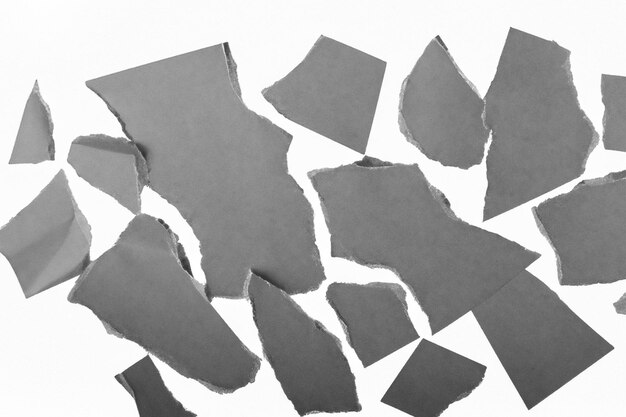 Visual and Conceptual Analysis The Aesthetics of Torn Paper Against a White Background