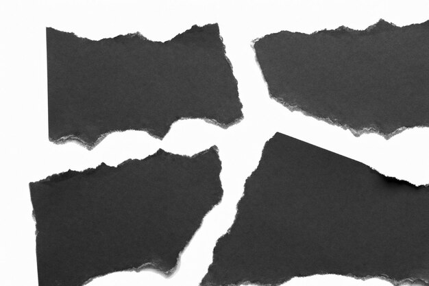 Visual and Conceptual Analysis The Aesthetics of Torn Paper Against a White Background