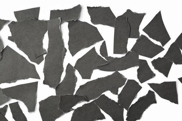 Visual and Conceptual Analysis The Aesthetics of Torn Paper Against a White Background