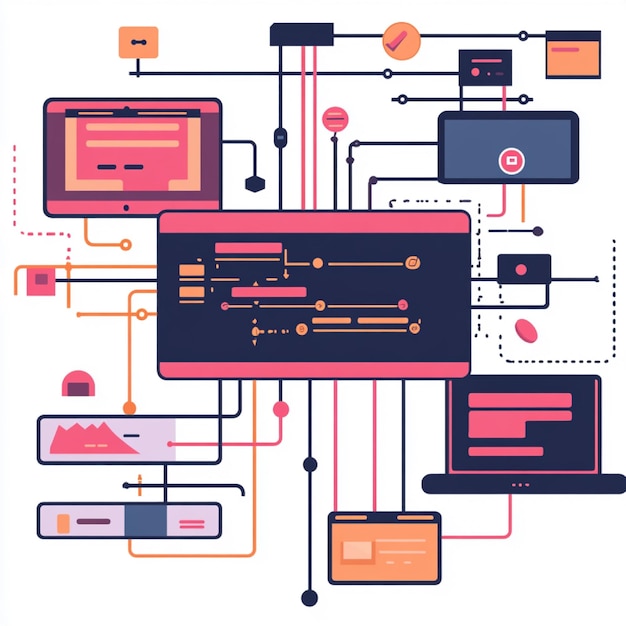 Photo a visual guide to common version control commands and operations like commit push and merge