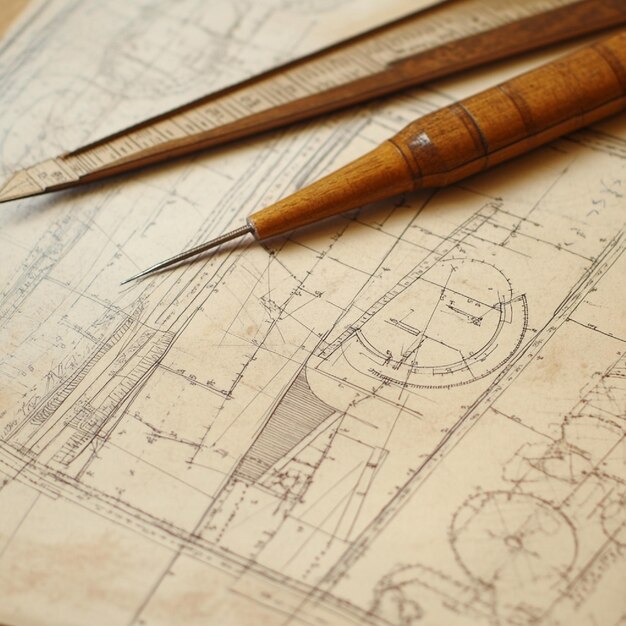 Photo a visual guide to pattern drafting tools like curves and rulers