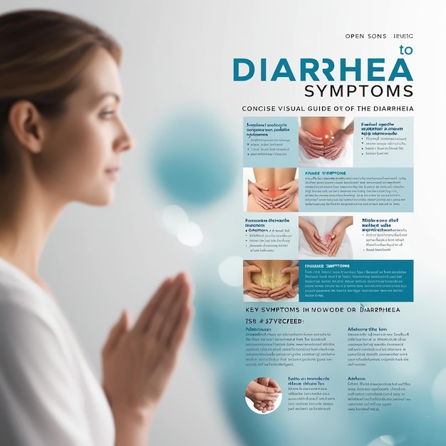 Photo visual guide pictures of diarrhea and related symptoms