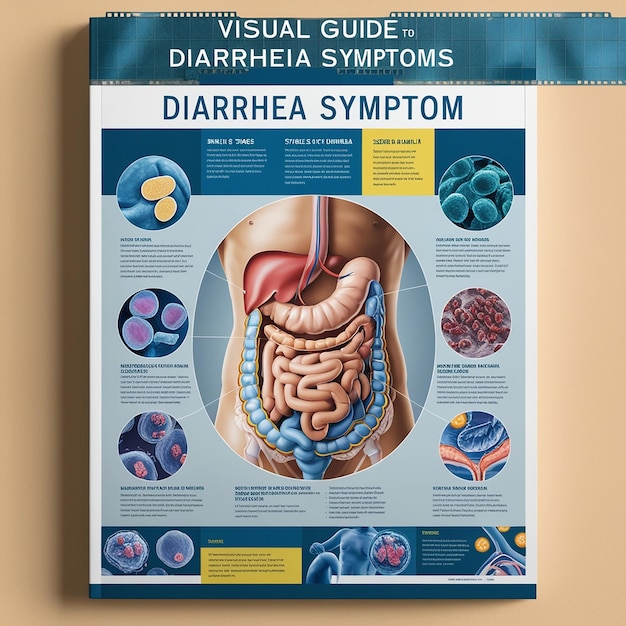 Photo visual guide pictures of diarrhea and related symptoms