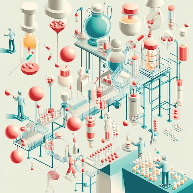 Photo a visual of the process of patenting and commercializing pharmaceutical inventions