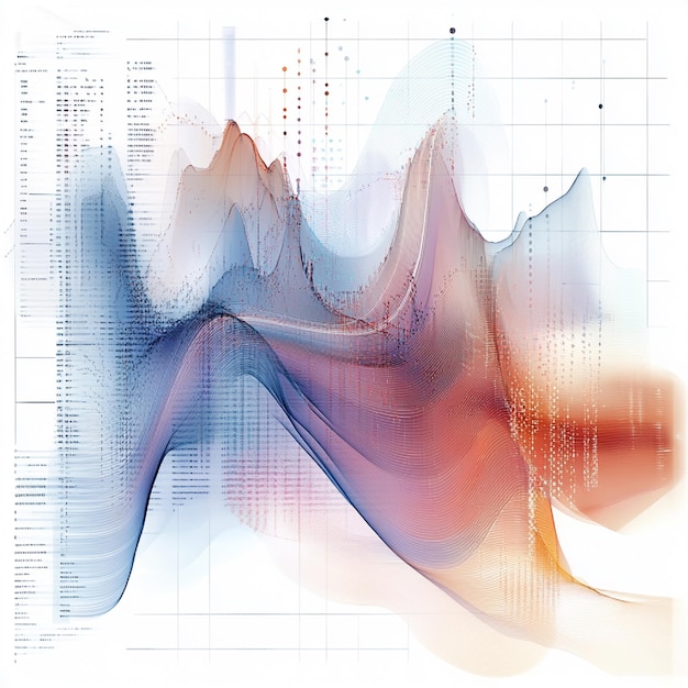 Photo a visual of a regression model created through data mining for predictive analysis