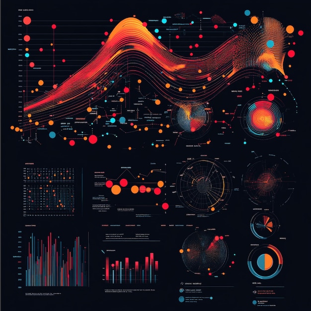 Photo a visual representation of regression analysis used in predictive analytics