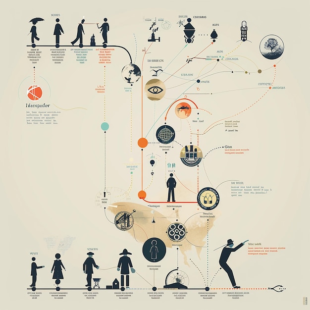 Photo visual timeline of hr evolution