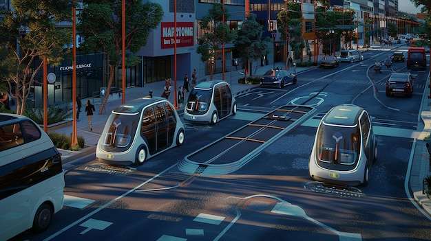 Photo visualization of a carsharing program with autonomous vehicles