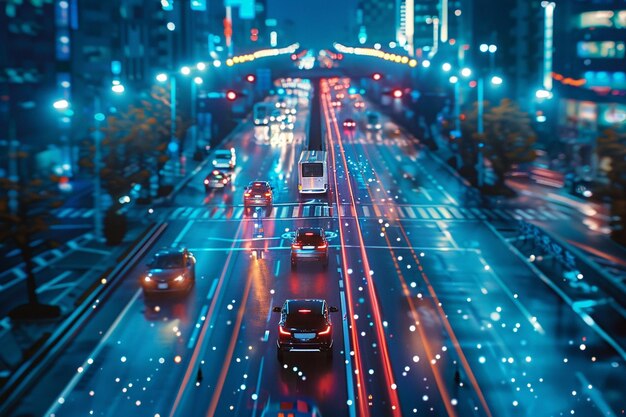 Visualize autonomous cars seamlessly integrating w generative ai