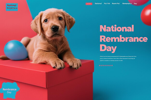 A visually appealing and engaging National Pet Memorial