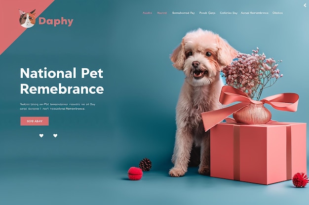 A visually appealing and engaging National Pet Memorial