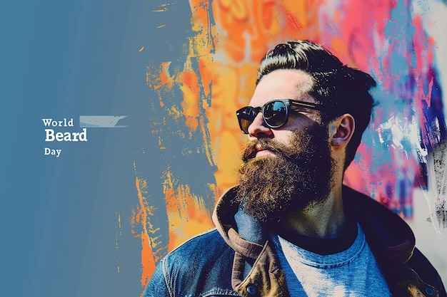 Visually appealing and engaging World Beard Day promo