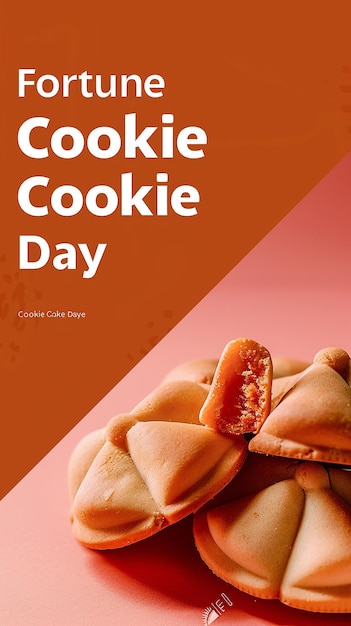 Photo visually appealing fortune cookie day promotional box