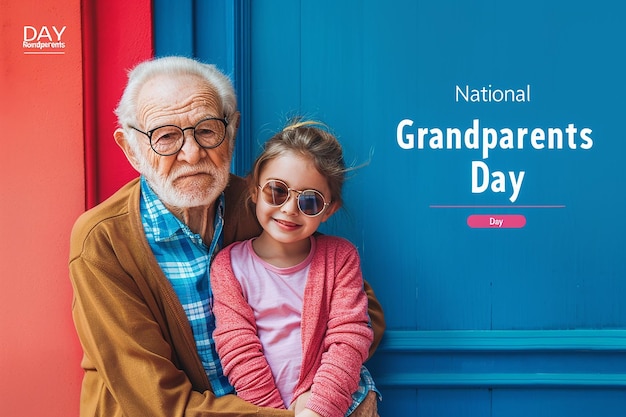 Photo a visually appealing and interesting national grandpa