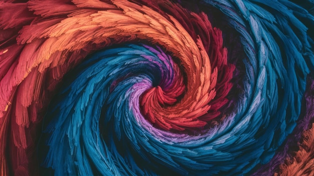 A visually stunning abstract texture featuring a swirl of vibrant colors