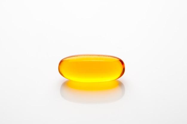 Vitamin capsule fish oil for healthy concept