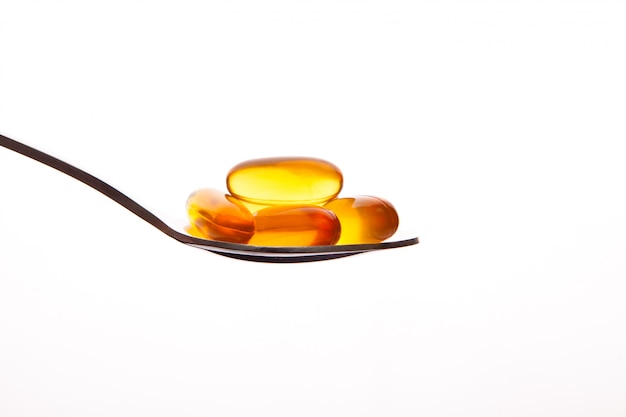 Vitamin capsule fish oil for healthy  