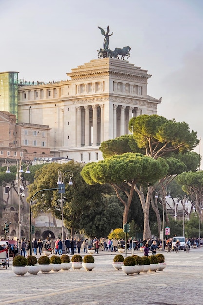 Vittoriano monument building in Rome