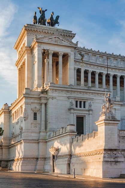 Vittoriano monument building in Rome