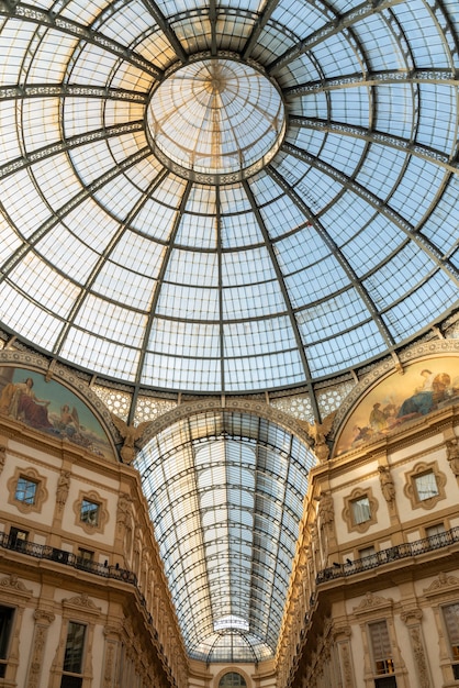 Vittorio Emanuele Galleries in Milan, Italy.