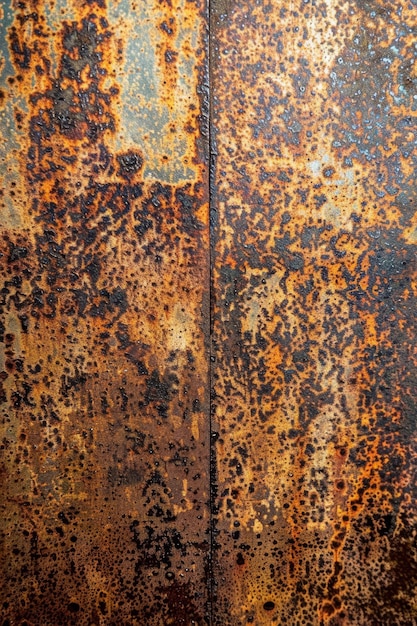 Photo vivid abstract rust and corrosion on metal surface