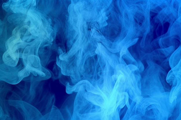 Photo vivid blue smoke background highres texture