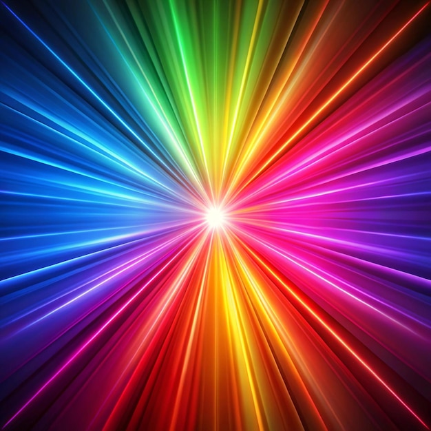 Vivid blur neon pink red orangeblue purple rainbow color gradient abstract background Light through a prism