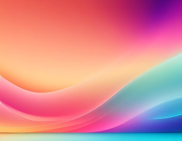 Vivid blurred colorful background design Generative ai