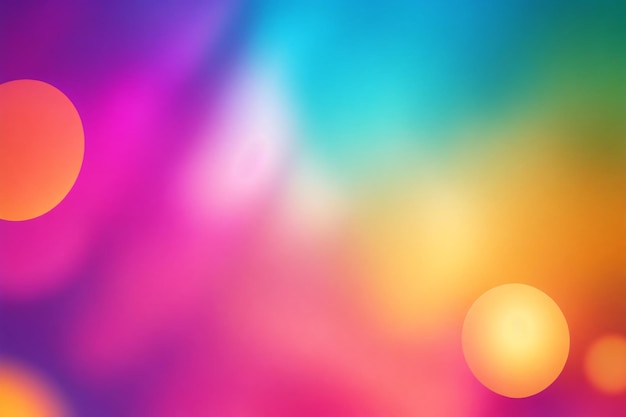 Photo vivid blurred colorful background generative ai